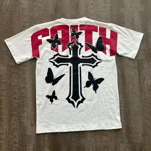 Camiseta estampada de verano de algodón 100% de alta calidad, camisetas para hombre, Camiseta deportiva de algodón Premium para hombre - Product Image 5