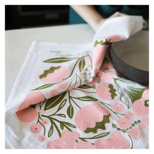 Chiffons de nettoyage de vaisselle en coton gaufré imprimés numériquement, écologiques, personnalisables, de marque indienne, 40x60cm, serviettes de cuisine - Product Image 5