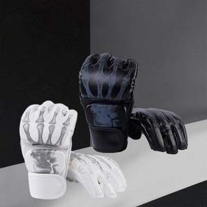 Gants de MMA demi-doigts de haute qualité, nouveau produit du fabricant pour les combats, l'entraînement de boxe, en cuir PU - Product Image 6