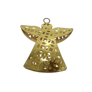 Impressionnant décoratif fer petite taille métal suspendu ange ornement fait à la main couleur or personnalisé pour la décoration de noël - Product Image 2