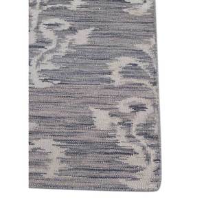 Alfombras de Lana con Diseño Floral Abstracto Indusbar, Gris y Negro, Tejido Plano, Rectangulares, de Yute, para el Hogar, Modelo Dwrm-60 - Product Image 4