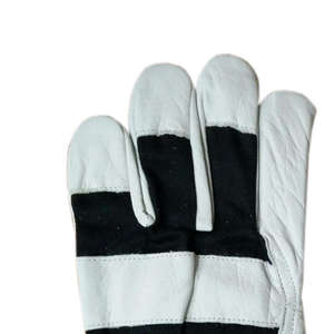 Gants robustes en cuir de vachette fendu Gants de sécurité industrielle avec une excellente protection des mains - Product Image 4