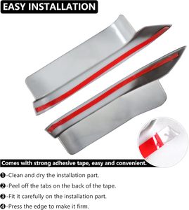 LUMA Siyah Ayna Yağmur Siperliği Koruyucu Kapak Trim Ford Bronco 2021+ 2/4 Kapı Raptor Aksesuarları - Product Image 3