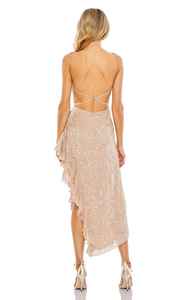 Hot New Vintage A-ligne Satin robe de soirée pour les femmes belle conception perlée élégante décolleté parole longueur formelle pour les fêtes - Product Image 6