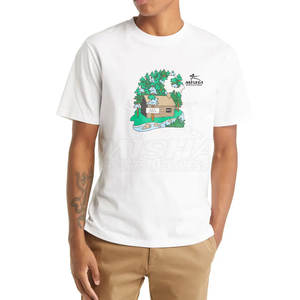 Logo personnalisé T-shirt décontracté pour hommes T-shirt en tissu de haute qualité pour les commandes en gros T-shirt 100% coton - Product Image 2