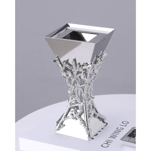 Porte-encens en métal plaqué argent de qualité supérieure brûleur Bakhoor porte-encens décoratif pour bureau à domicile et diffuseur d'aromathérapie - Product Image 5