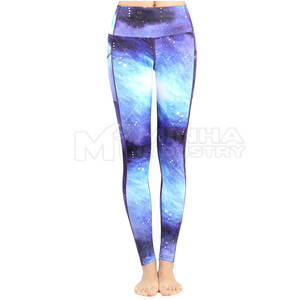 Mallas de mujer personalizadas de alta calidad con logotipo Fitness Yoga Leggings mallas ajustadas pantalones para mujer - Product Image 1