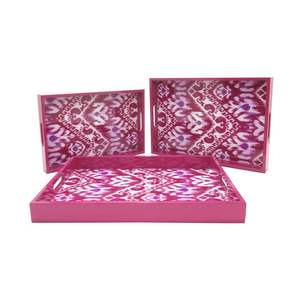 ถาดไม้แฮนด์เมดน้ำหนักเบาผิวเรียบพร้อมรูปลักษณ์แบบเรียบง่ายและรูปทรงที่กำหนดเองสำหรับการตกแต่งบ้านที่ทันสมัย - Product Image 2