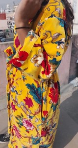 Bata Kimono Unisex de Terciopelo de Lujo, Elegante y Térmica, con Estampado Floral Indio, 100% Algodón, Cálida para Invierno, Regalo de San Valentín - Product Image 3