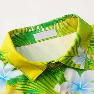 Camisas de playa informales para hombre Impresión personalizada Sublimación transpirable Antiarrugas para verano - Product Image 3