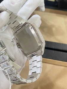 Moda azul VVS Moissanite diamante árabe Dial mecánico automático Hip Iced Out reloj de lujo personalizado hombres moda - Product Image 4