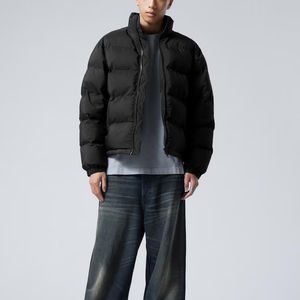 Blouson matelassé lourd avec logo personnalisé, veste thermique d'hiver chaude pour hommes - Product Image 3