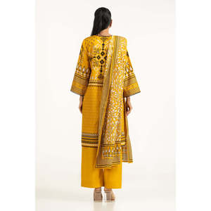 IUSTKSD-1375 Traje Casual Estampado Khaddar de 3 Piezas para Verano - Product Image 5