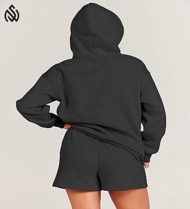 ชุดกางเกงขาสั้นผ้าฝ้าย2ชิ้นแบบสั้นสำหรับผู้หญิงชุดเล่นกีฬาผ้าคอตตอน100% ออกแบบโลโก้ได้ตามต้องการสำหรับฤดูร้อน - Product Image 5