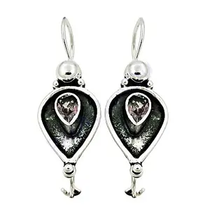 Pendientes Colgantes de Plata 925 para Mujer con Amatista, Joyería Colgante de Moda - Product Image 3