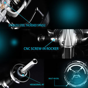 รอกสปินนิ่งทำจากอลูมิเนียมล้วนน้ำหนักไม่เกิน18กก. รอกสปินนิ่งสำหรับตกปลาน้ำเค็ม - Product Image 6