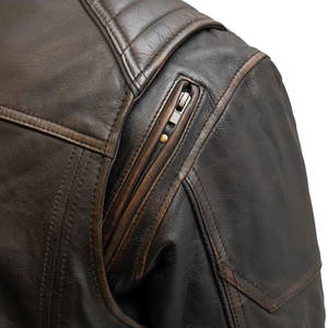 Nueva moda, chaqueta de cuero con logotipo personalizado, precio barato, chaqueta de invierno de cuero de nuevo diseño, chaqueta de cuero de alta calidad - Product Image 4