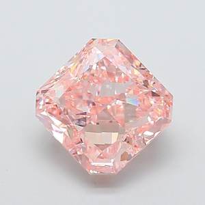 Diamante Radiante de 4.06ct VS1, Color Rosa Intenso, Cultivado en Laboratorio - Product Image 1