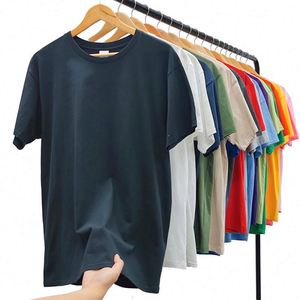 Camiseta de algodón 100% de calidad premium en blanco personalizada Para Camiseta Oversize Mujer Camiseta extragrande Lisa para hombre Envío DDP - Product Image 1