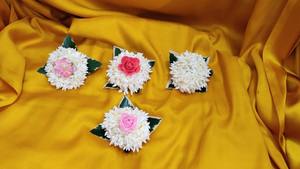 Clip à cheveux Jasmine gajra, porte-chignon, gajra pour cheveux, clip pour filles, clip de style indien du sud, cadeau de mariage indien, cadeau de demoiselle d'honneur - Product Image 4