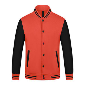 2025 vente chaude Style personnalisé polaire hiver vestes Baseball Bomber cuir Varsity vestes pour hommes Street Wear veste pour hommes - Product Image 1
