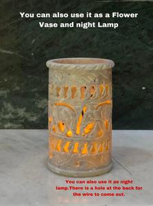 Real Quality Customized Solid Marble Soapstone Carving Pen <b>Stand</b> Exclusive Table Top Pen <b>Holder</b> Latest Design Desk Organizer - Product Image 4