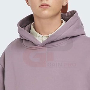 Sweats à capuche de haute qualité 100% coton polyester Sweats à capuche surdimensionnés pour hommes Faible MOQ Sweats à capuche surdimensionnés tendance - Product Image 4