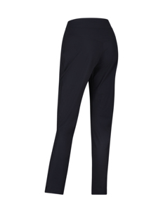 Women's Blue High Waist Pants Solid Color Breathable Regular Full Length Side Pockets Button Fly Leisure Bottoms Spring Wear - Product Image 2