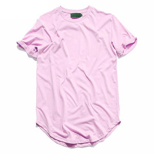 Camiseta Hip Hop para Hombre, Verano, Lisa, Extendida, Camisetas Urbanas para Hombre, Ropa - Product Image 2