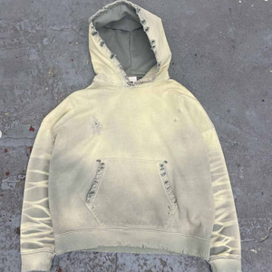 Increíble moda 600 Gsm Pull Over Hoodies Hombres Heavy Distressed Venta al por mayor Hoodies Oversized Stone Vintage Washed Hoodie Blank - Product Image 2