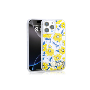 Coque arrière en silicone transparente de luxe pour iPhone 16 Pro Max, effet paillettes liquides Quicksand, antichoc, finition dorée, logo - Product Image 2