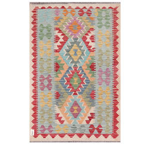 พรมกิลิมไมมาณา อัฟกานิสถาน ขนาด 157 x 102 ซม. ชุดพรมพื้นเมืองอัฟกานิสถานแบบดั้งเดิม - Product Image 1