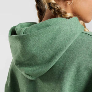 Women's Stylish Casual Pullover <b>Hoodie</b> Solid Colors Long Sleeve Sweatshirt with Hood Loose Fit Winter <b>Knitted</b> Cotton Fleece - Product Image 4