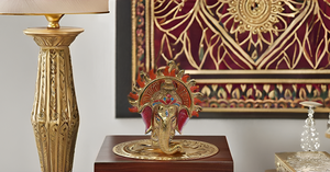 Estatua colgante de pared de aluminio Ganesha Idol para decoración del hogar Decoración de puerta o regalo para alguien - Product Image 2