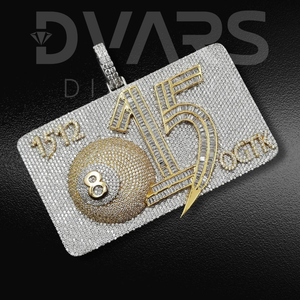 Cadena con Colgante de Diamante Cultivado en Laboratorio, Chapado en Oro sobre Plata 925, Personalizable, Estilo Clásico, para Hombre y Mujer - Product Image 4