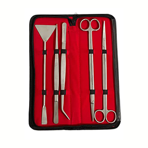 Kit de herramientas para acuario, juego de 5 uds., pinzas de acero inoxidable, espátula de tijera, juego de herramientas para tanque de acuario para plantas de peces - Product Image 3
