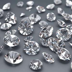 Lote de mezcla de joyería de diamantes sueltos cultivados en laboratorio de excelente pureza de corte brillante redondo de Color E F de diamante CVD pulido de 1 quilate - Product Image 4