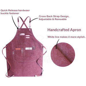 Tablier de barbier imperméable et respirant de nouvelle conception avec bandoulière multi-poches et options personnalisables - Product Image 3