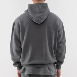 Sweat-shirt à capuche en molleton épais 100 % coton de haute qualité pour homme, coupe classique, vente en gros - Product Image 3