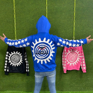 Sudaderas con Capucha y Cremallera de Invierno de Nuevo Diseño, 100% Algodón, Felpa, Logotipo Personalizado, Unisex, Corte Holgado, Mangas Largas, Impresión Digital Ecológica - Product Image 6