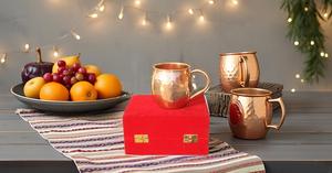 Premium Quality 16 Ounce Moscow Mule Mugs Pure Copper Gift Packed in Red Velvet Box for <b>Your</b> <b>Loved</b> One - Product Image 4