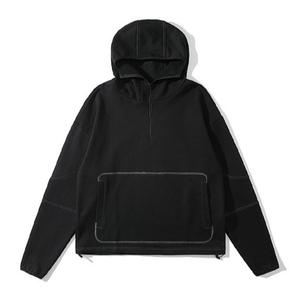 Custom Logo 100% Cotton Luxury Hoodies Full <b>Zip</b> <b>up</b> Unisex <b>Hoodie</b> Cotton Breathable <b>Black</b> <b>Men</b> <b>Hoodie</b> - Product Image 1