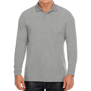100% algodón largo, manga corta, antiarrugas, camisetas de hombre Polo Formal diseño personalizado Polo para hombre - Product Image 2