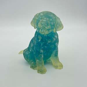 Excelente perro de cristal aguamarina natural tallado Feng Shui azul artículo de decoración del hogar con piedras preciosas para decoración del hogar - Product Image 5