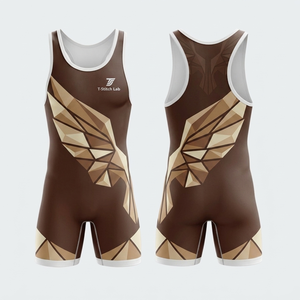 Breathable Stretch Durable <b>Weightlifting</b> Men's Wrestling <b>Singlets</b> Quick Dry Comfortable Fit Wholesale Rate <b>Weightlifting</b> Uniform - Product Image 4