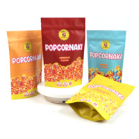 Sacs d'emballage alimentaire refermables imprimés sur mesure, sacs d'emballage en plastique, sacs scellés, sacs pour bonbons, biscuits, noix, chips de pommes de terre