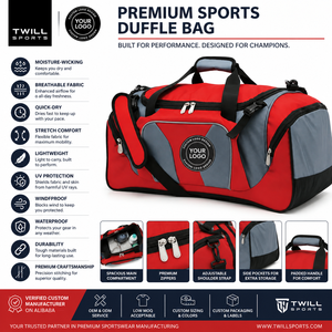 Multi Functional Lightweight Eco Friendly <b>Duffel</b> <b>Bag</b> Breathable Polyester Gym Yoga External Zipper Pocket Reinforced <b>Duffel</b> <b>Bag</b> - Product Image 4