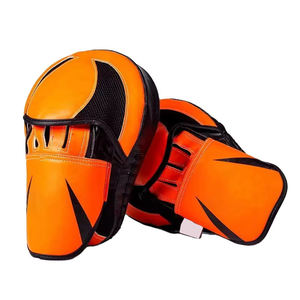 Guantes de boxeo de cuero con logotipo personalizado profesional 2024, almohadillas de enfoque para adultos para entrenamiento de boxeo, venta al por mayor, marciales - Product Image 1