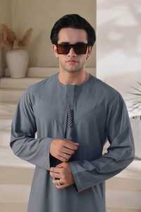 Vente chaude 2025 Thobe saoudien de luxe avec tissu respirant Style saoudien élégant Parfait pour le port quotidien et les événements formels - Product Image 4