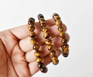 Pulsera de Ojo de Tigre de Primera Calidad al por Mayor, 8mm, Redonda, Moderna, Curativa, para Meditación - Product Image 3